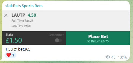 siakBetting's tweet photo. Posted earlier in the telegram, 4.50 > 2.25📉

Join telegram here for free bets - https://t.co/XJfKHDOT9G

@OddsNotify https://t.co/U1zU2d4mx4