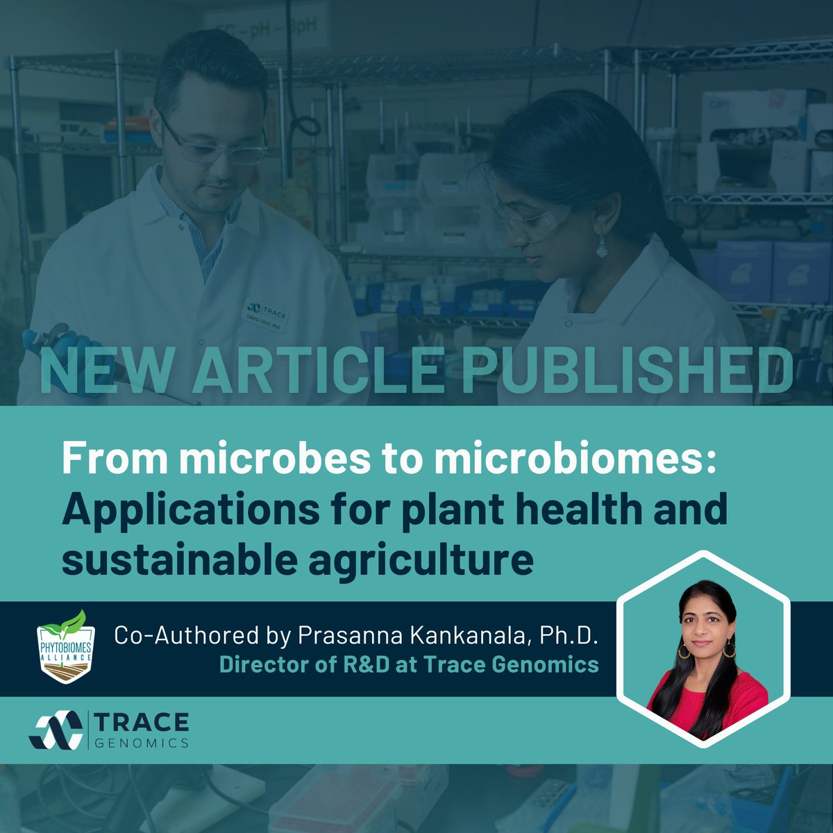 tracegenomics's tweet photo. NEW ARTICLE PUBLISHED!📢
Our very own, Prasanna Kankanala Ph.D., co-authored this article:
🔗 https://t.co/2aCuKm22FR
PRO TIP: Scientists love sharing their research, email an authors to request the paper directly. 👩🔬
#tracegenomics #soilintelligence #SoilScience @PhytoBiomes https://t.co/HZM8sltV92