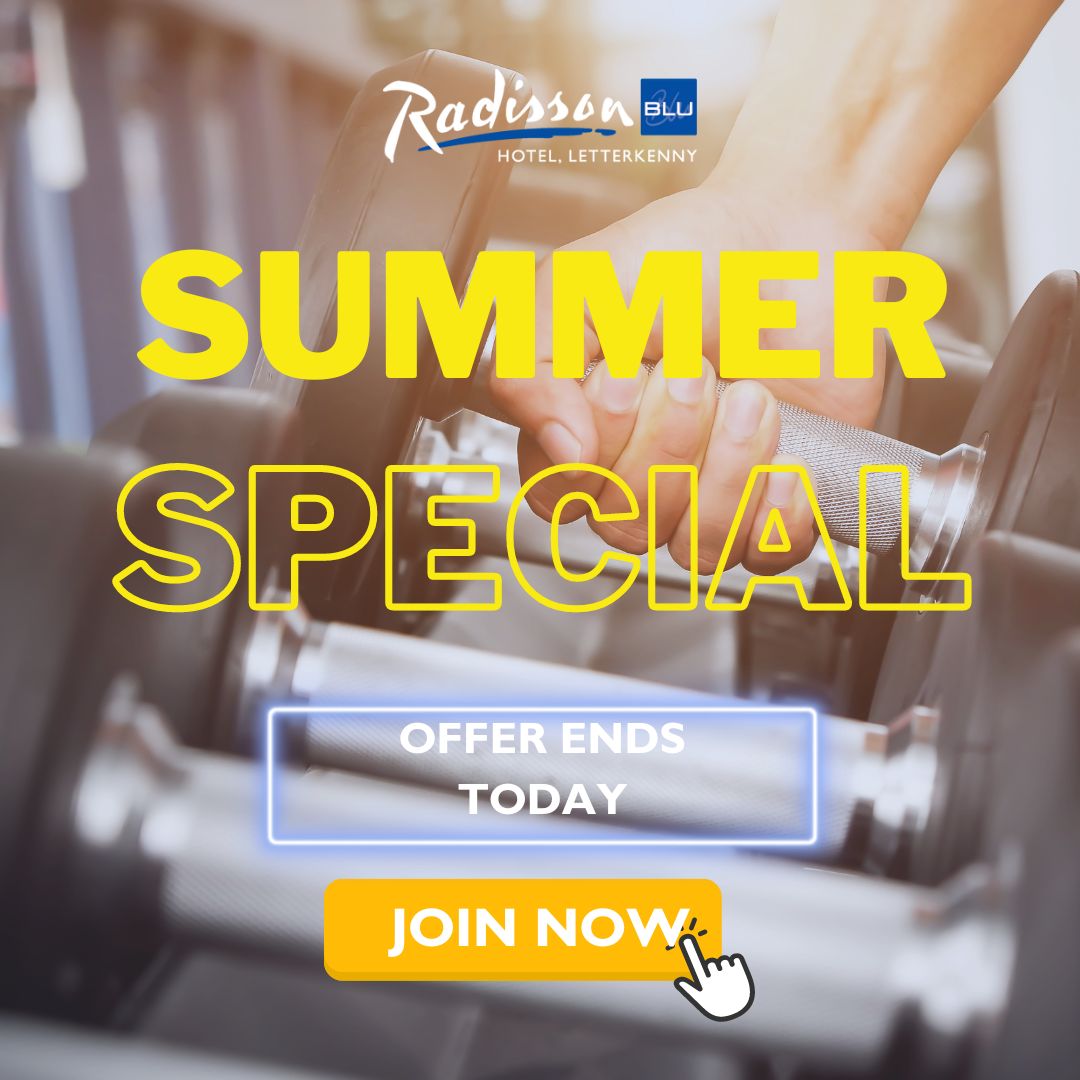 This is it! Final hours to take advantage of our special offer. Don’t let this opportunity pass you by
3 MONTH POOL / GYM ONLY €100
3 MONTH POOL &amp; GYM €150
Sign up now!
Any queries or to sign up, call our team on +353 74 919 4666 or drop in and see us!