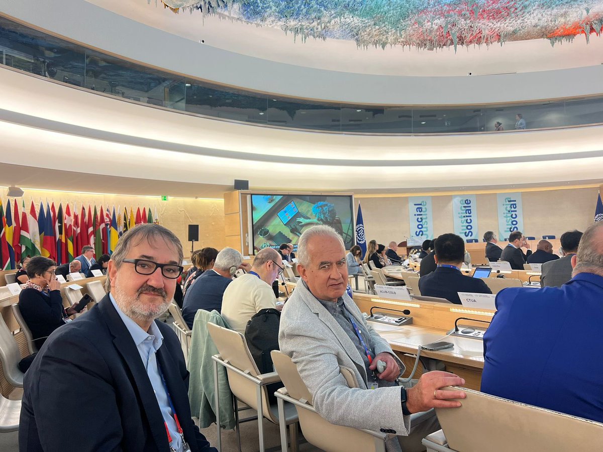 marcelodis's tweet photo. 🌍 La CONTUA participó en el lanzamiento de la Coalición Mundial por la Justicia Social en la 112ª CIT.

👥 Representantes: Walter Merkis y Marcelo Di Stefano.

🌎 Gerardo Martínez (CGT) en los paneles principales.

#CONTUA #JusticiaSocial #CIT112 #CoaliciónMundial https://t.co/B3chUH4o1k