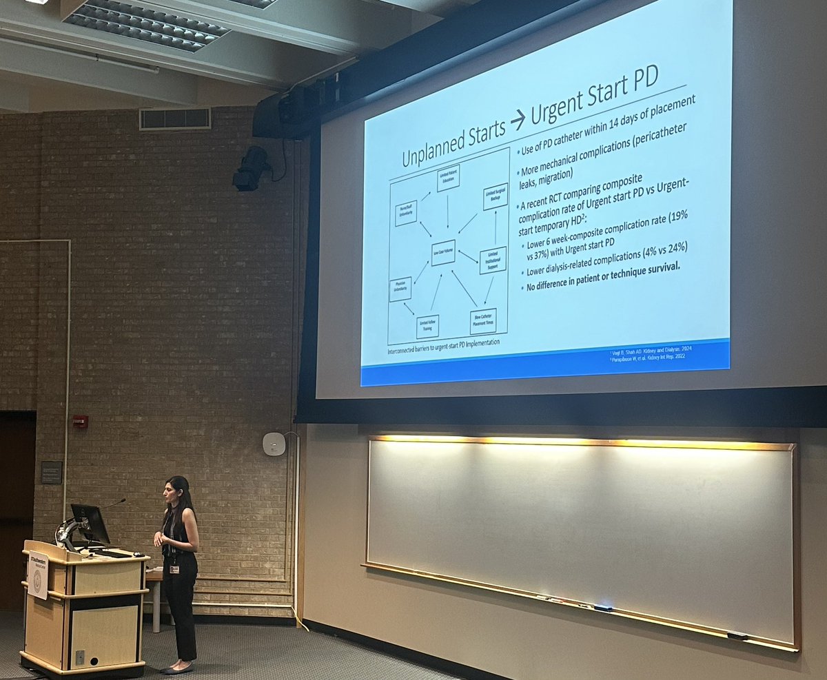 UTSWNephrology's tweet image. Eye opening and inspiring @UTSWInternalMed Grand Rounds by Pooja Koolwal, MD with the topic “Breaking Barriers: Pioneering Home Dialysis for Undocumented Immigrants”
We are proud of your hard work and dedication along with an amazing team effort. 
#PDFirst