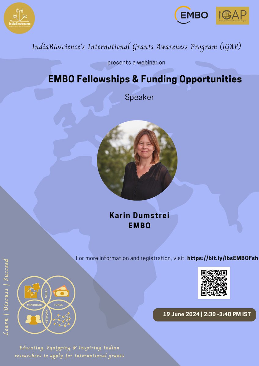 Leonor T.Grilo (@leonortgrilo) on Twitter photo Who wants to do their postdoc abroad funded by <a href="/EMBO/">EMBO</a>? 😎
Join the <a href="/EMBOFellows/">EMBO Fellows</a> and <a href="/IndiaBioscience/">IndiaBioscience.org</a> to find out how to prepare competitive applications!
19 June | 11:00 AM CEST | 2:30 PM IST
Register now:
🔗us06web.zoom.us/meeting/regist… Who wants to do their postdoc abroad funded by <a href="/EMBO/">EMBO</a>? 😎
Join the <a href="/EMBOFellows/">EMBO Fellows</a> and <a href="/IndiaBioscience/">IndiaBioscience.org</a> to find out how to prepare competitive applications!
19 June | 11:00 AM CEST | 2:30 PM IST
Register now:
🔗us06web.zoom.us/meeting/regist…