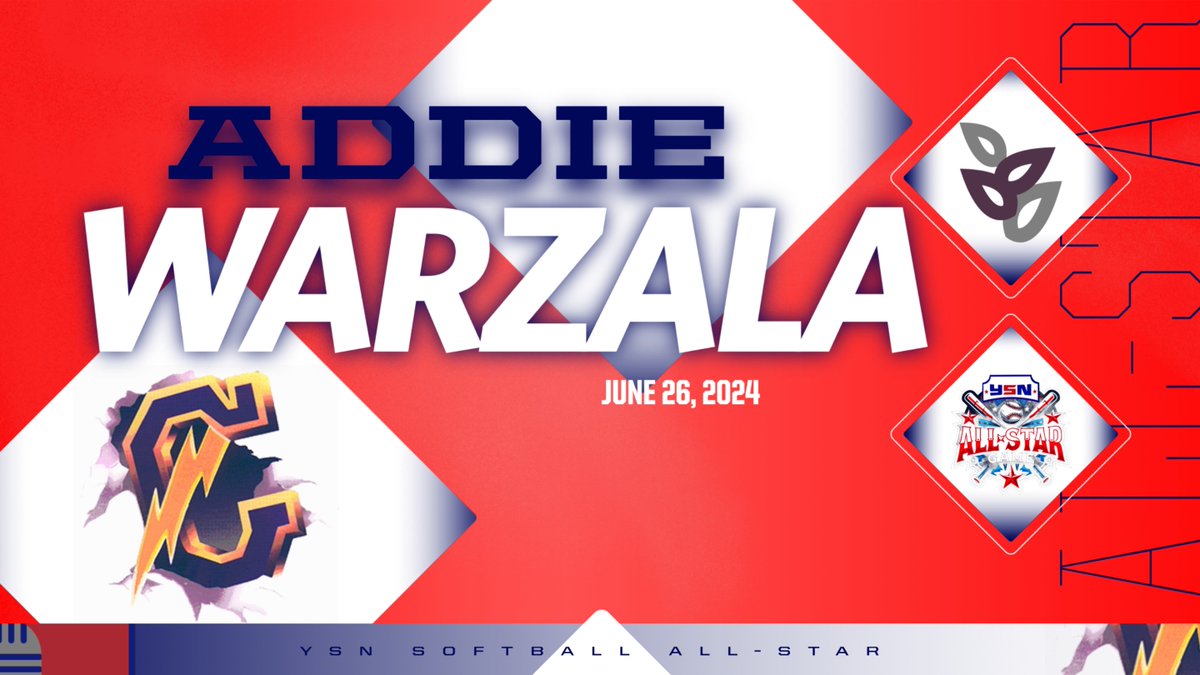 Champion's Addie Warzala will participate in the 2024 YSN Softball All-Star Game at Youngstown State University on June 26th.
This year's proceeds from ticket sales will benefit the National Youth Advocacy Program
