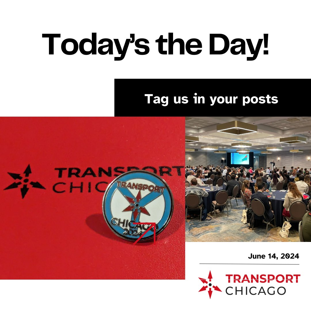 Welcome to Transport Chicago 2024! Don't forget to tag us in your photos today. The conference agenda is always available online: transportchicago.org/tc2024-agenda.…