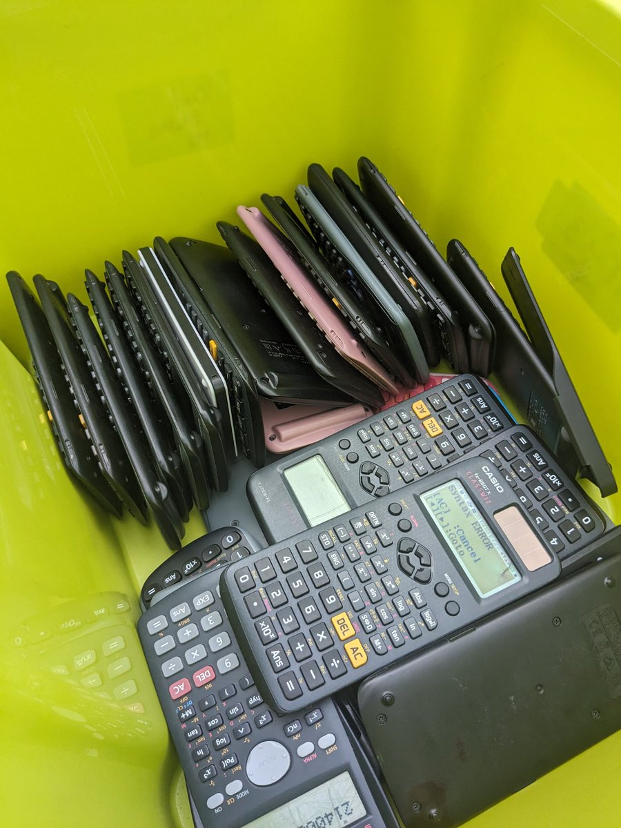 Chocolate for calculator swap worked a treat. Thanks for the idea <a href="/mathsjem/">Jo Morgan</a> 🍫