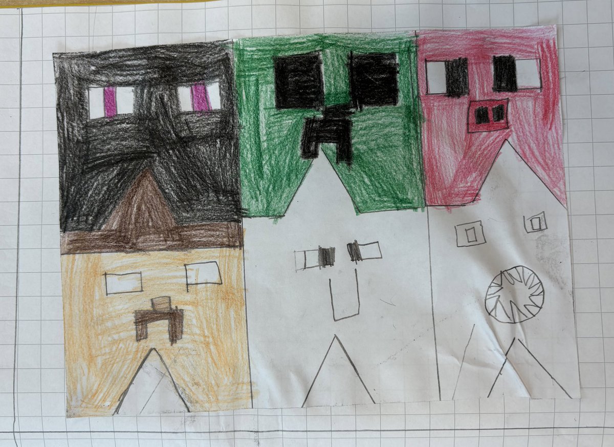 HWD_Lower's tweet photo. #HazelwoodYear4 were consolidating their learning of tessellations by creating their own tessellation monsters! 
#HazelwoodCreativity https://t.co/i3IVrhe9JA