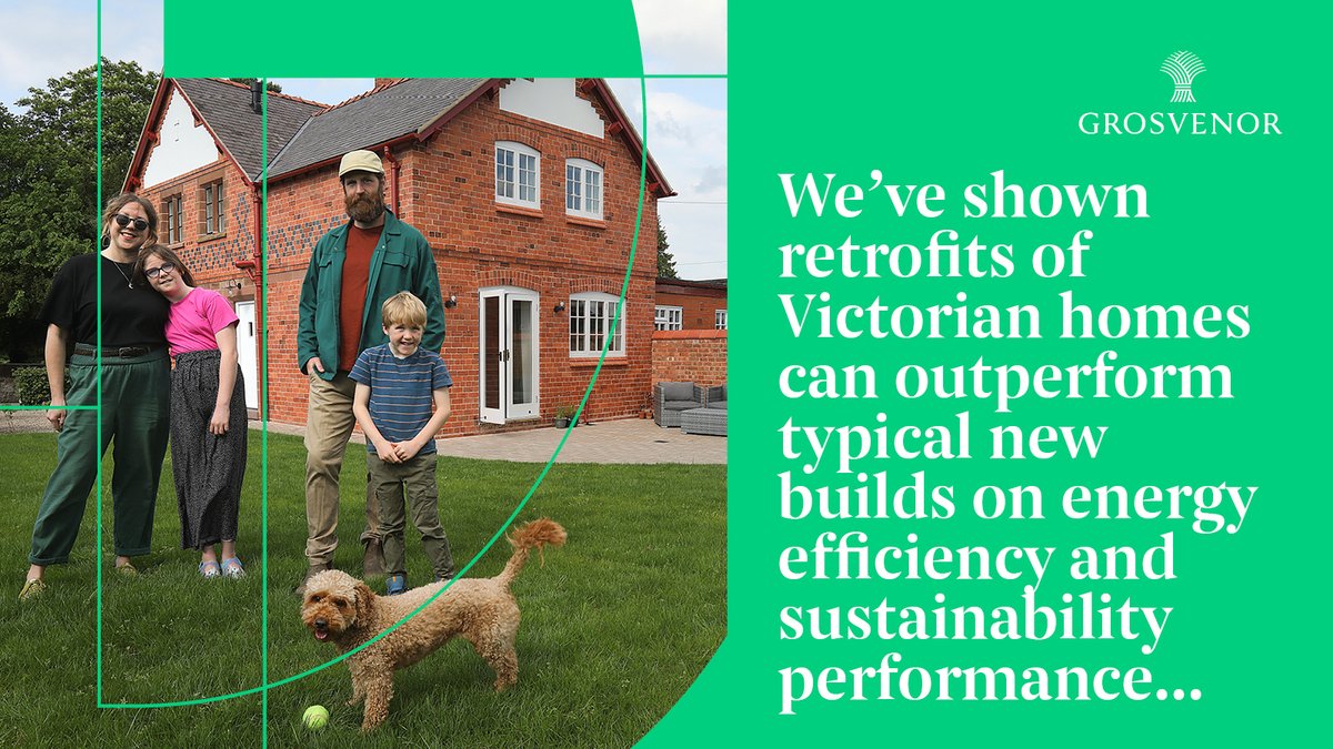 Our retrofit of a typical Victorian semi-detached home has transformed the sustainability and energy efficiency of the property, making it more compatible with modern family living and without impacting its heritage value. Read more: grosvenor.com