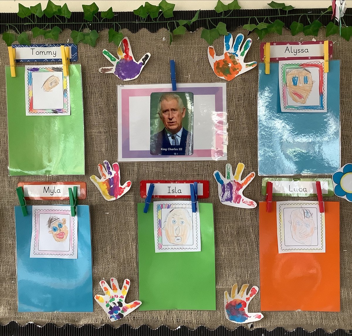 This week Team Opal have really enjoyed learning all about King Charles. We have been discussing the royal family and their names. The children then created their own royal family portrait and stamp👑