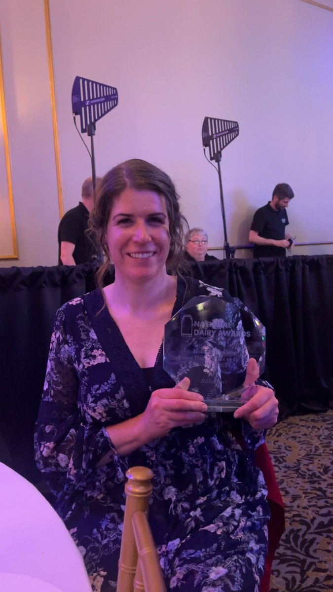 Great to see our own Rikki Bayer taking home “Young Dairy Farmer of the Year” award last night! Rikki is a part time farm management support advisor and is milking with 2 Lely A4 milking robots 👏 <a href="/NatDairyAwards/">National Dairy Awards</a> <a href="/MullinahoneCoop/">Mullinahone Co-op</a>