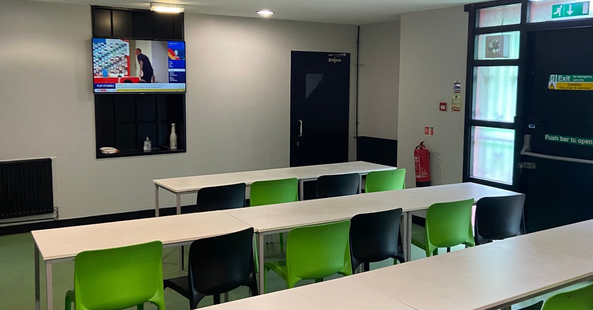 Family room all set up for the Euros tonight!