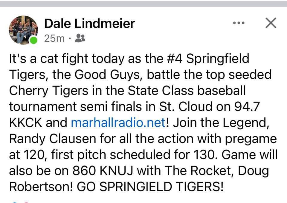 Springfield Tigers Baseball (@tigerbaseballtp) on Twitter photo Tigers WIN 4-0 behind a dominant, 1 hit, pitching performance by Jakob Nachreiner! We now play Cherry at 1:30 today at Faber Field for a chance to advance to the title game!
<a href="/TigerActivities/">Tiger Activities</a> Tigers WIN 4-0 behind a dominant, 1 hit, pitching performance by Jakob Nachreiner! We now play Cherry at 1:30 today at Faber Field for a chance to advance to the title game!
<a href="/TigerActivities/">Tiger Activities</a>