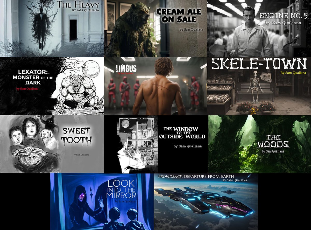 SamQualiana's tweet photo. Check out my audiobooks on YouTube. Each short story ranges from 3 - 41 mins long. They're mostly horror, sci-fi, or based on dreams. 📷📷
https://t.co/mqxnOIrOUY...
#audiobooks #horror #sciencefiction #fantasy https://t.co/60aC6EVN5R