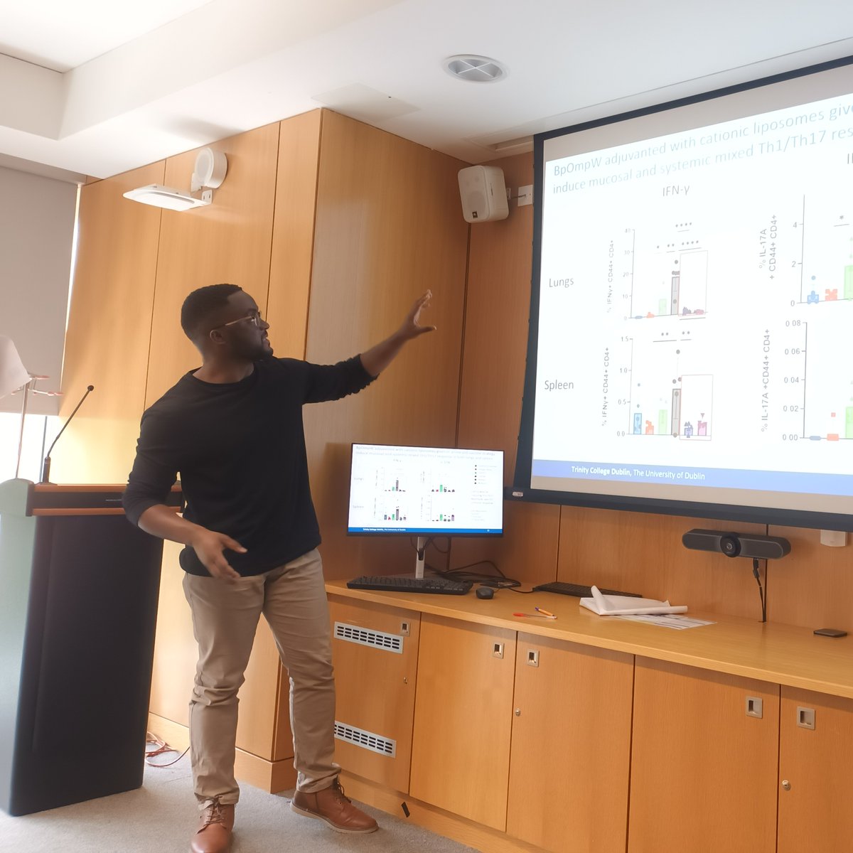aivrt hub (@aivrt_hub) on Twitter photo @JeremaiahT with <a href="/EdLavellee/">Ed Lavelle</a> <a href="/tcddublin/">Trinity College Dublin</a> updating on research comparing liposome /adjuvant formulations of our BpOmpW vaccine at our
<a href="/aivrt_hub/">aivrt hub</a> #NSRP #AIVRT @JeremaiahT with <a href="/EdLavellee/">Ed Lavelle</a> <a href="/tcddublin/">Trinity College Dublin</a> updating on research comparing liposome /adjuvant formulations of our BpOmpW vaccine at our
<a href="/aivrt_hub/">aivrt hub</a> #NSRP #AIVRT