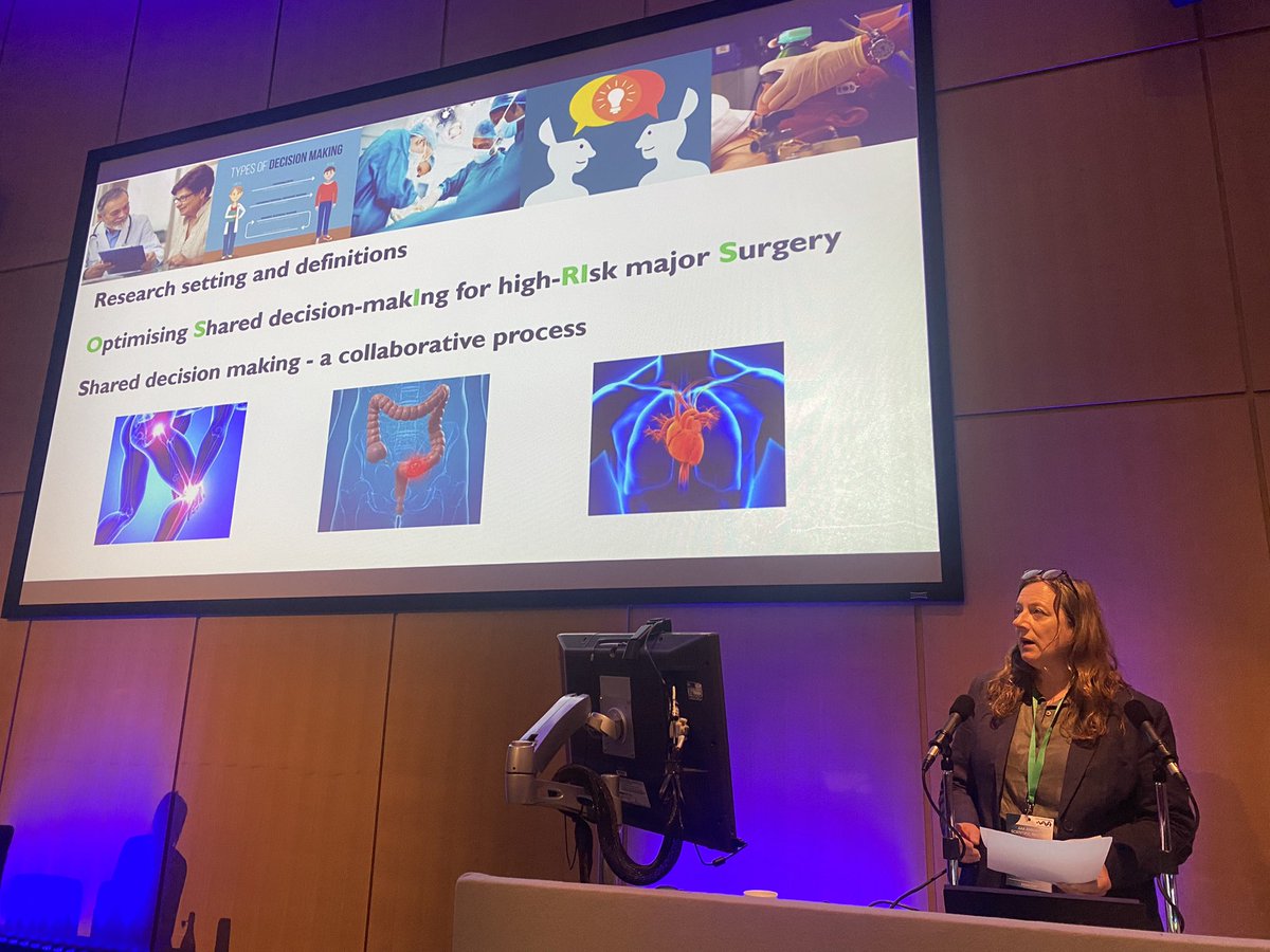 AgeAnaesthesia's tweet photo. How to support decision making in major surgery? 

Listening to @GemHughes on the @OsirisProgramme. 

Check out the paper here -> https://t.co/CXtXeTfHbd @BJAJournals #AAAConf https://t.co/z5NFBwWbNr