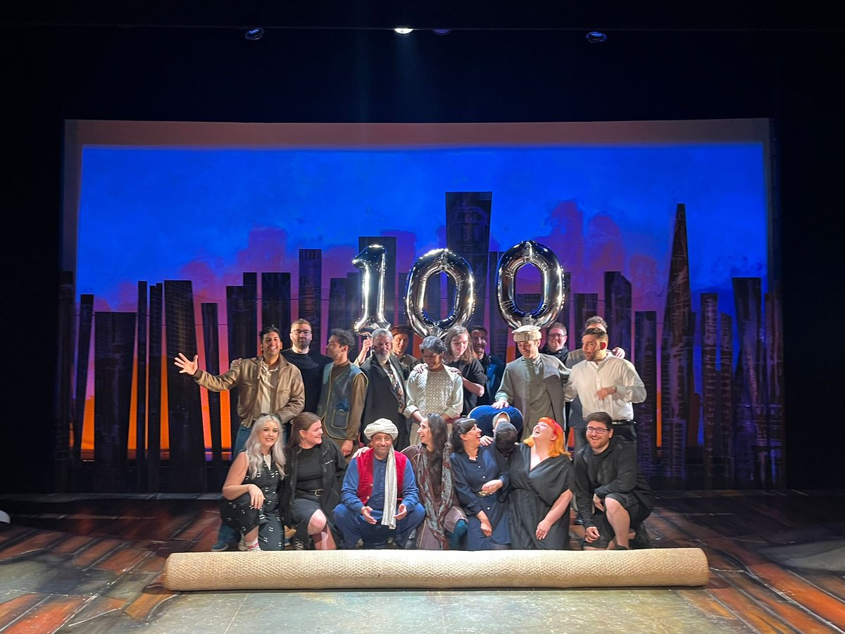Celebrating our amazing 100th show with <a href="/TheKiteRunnerUK/">The Kite Runner</a> . 3 weeks left of the tour after this week in Brighton…York, Newcastle and Cheltenham