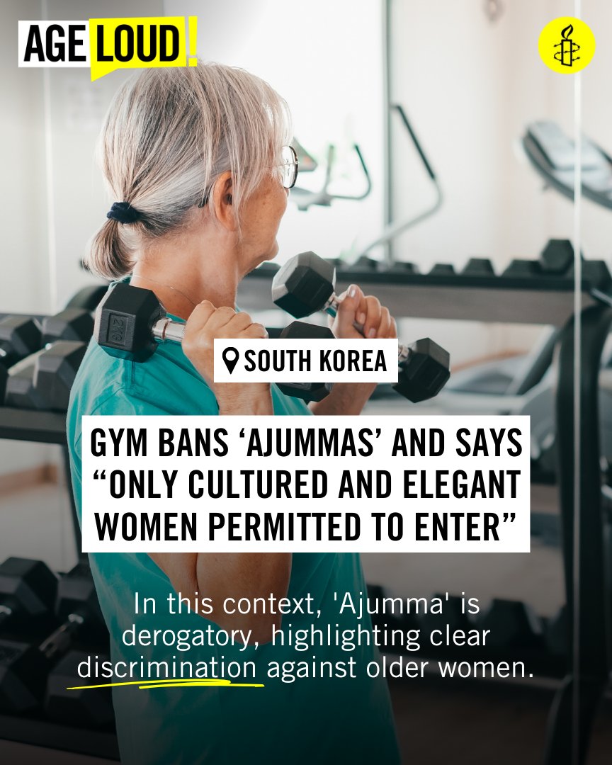 Older people often experience age discrimination, fuelled by negative stereotypes that they are somehow less valuable, weak or dependent on others. In this case, older women are targeted. Older women are entitled to the same right to live free from discrimination as everyone else
