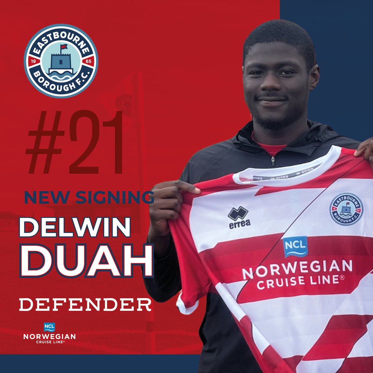#EBFC are delighted to announce the signing of Delwin Duah!

Following on from another successful college graduate, coming from our partnership with Bexhill College, we are happy to announce the signing of the 19-year-old 🙌

Welcome to Priory Lane, Delwin!