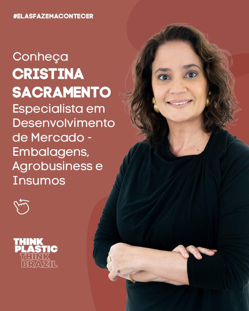 ThinkPlasticBr's tweet photo. Cristina Sacramento é uma das profissionais que fazem o Think Plastic Brazil acontecer: ela está há 14 anos no portfólio! Formada em comunicação social e gestão estratégica de mercados pela Fundação Getulio Vargas (FGV) + https://t.co/t7GIOp8eli