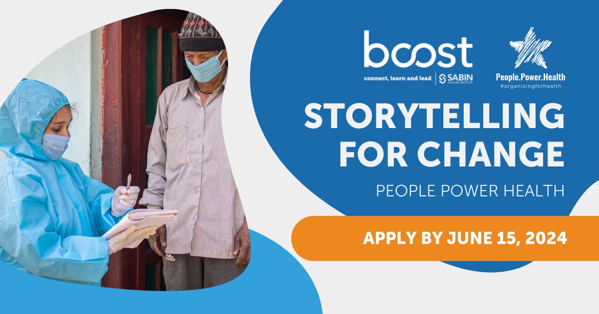 sabinvaccine's tweet image. 📣 Tomorrow (6/15) is the last day to apply for our #BoostCommunity Storytelling for Change course! If you&apos;re an immunization professional looking to galvanize your community &amp;amp; inspire others to action, this course may be right for you.

Details at: boostcommunity.org/page/storytell…