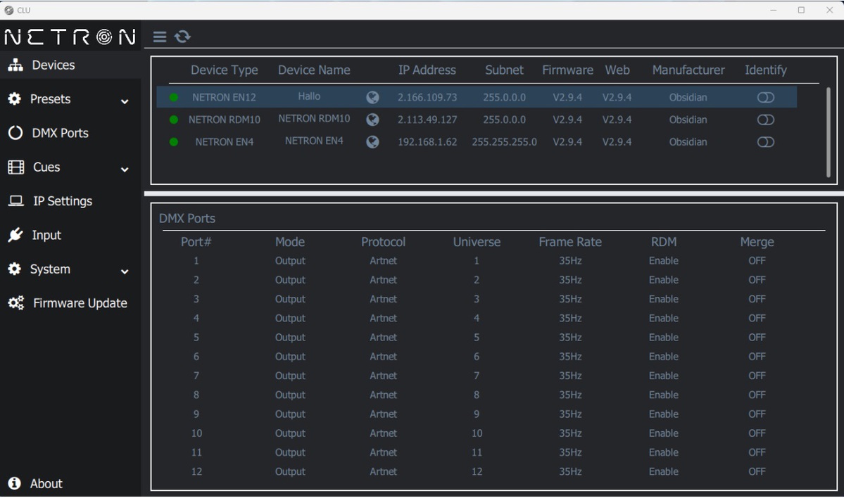 StageReport's tweet image. Obsidian Control Systems bietet mit der Netron CLU (Central Utility) eine einfach zu bedienende, zentrale Benutzeroberfläche an, die das Auffinden und Verwalten von Netron-Geräten in einem Netzwerk erleichtern soll. #LMP #LMPLichttechnik #Netron
stagereport.de/digital/47226-…