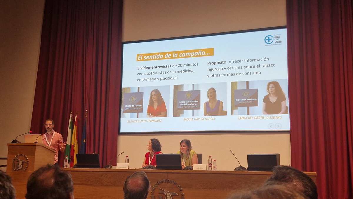 Fundación MÁS QUE IDEAS (@fundacionmqi) on Twitter photo Un placer presentar la comunicación "Objetivo: un mundo sin tabaco" en el congreso del <a href="/CNPT_E/">CNPT</a>.
❤️Una campaña de divulgación con el apoyo de <a href="/blancambenito/">Blanca María Benito</a>, <a href="/RAGAGA1972/">RAQUEL GARCIA GARCIA</a>, Emma del Castillo e Inés Celdran. Gracias también a <a href="/salud_ayto_sant/">Salud Ayuntamiento Santander</a> por la colaboración ❤️ Un placer presentar la comunicación "Objetivo: un mundo sin tabaco" en el congreso del <a href="/CNPT_E/">CNPT</a>.
❤️Una campaña de divulgación con el apoyo de <a href="/blancambenito/">Blanca María Benito</a>, <a href="/RAGAGA1972/">RAQUEL GARCIA GARCIA</a>, Emma del Castillo e Inés Celdran. Gracias también a <a href="/salud_ayto_sant/">Salud Ayuntamiento Santander</a> por la colaboración ❤️