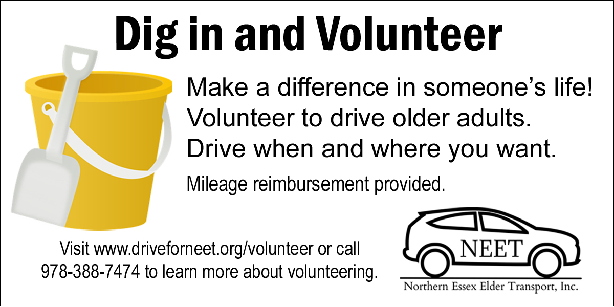 Northern Essex elder Transport Inc. is a vital piece of medical transportation options for North Andover Older Adults.  Please consider supporting their efforts with your valuable time!