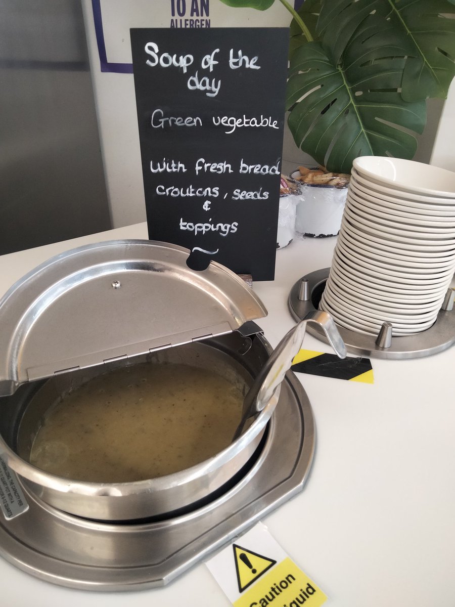 Friday desserts - Ice cream bar. Jelly, fruit, yoghurt. Soup - green vegetable. Cheese board - goats cheese and brie, crackers, grapes, chutney.