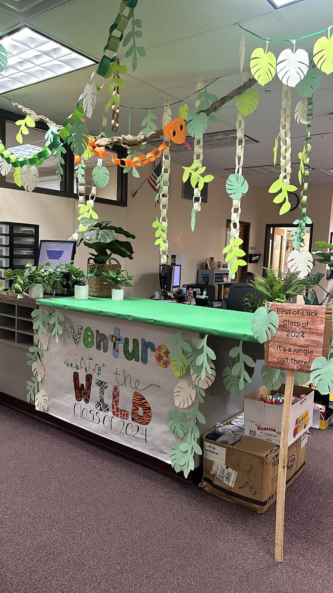 Today, we sent our seniors to "venture into the wild". Each student received letters that were written to them by teaches or staff and some college swag or a graduation survival kit. You did it, class of 2024!! Be brave, be bold, be YOU! #hprhs #seniorclassof2024 #classof2024