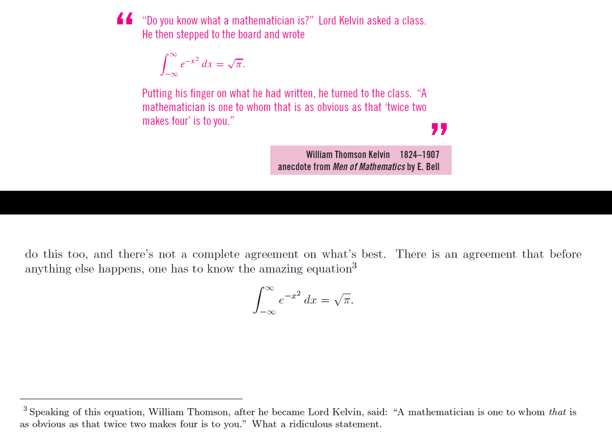 Lol these lecture notes are the gift that keeps on giving. The same quote in a math textbook (top) and more engineering focused notes (bottom)