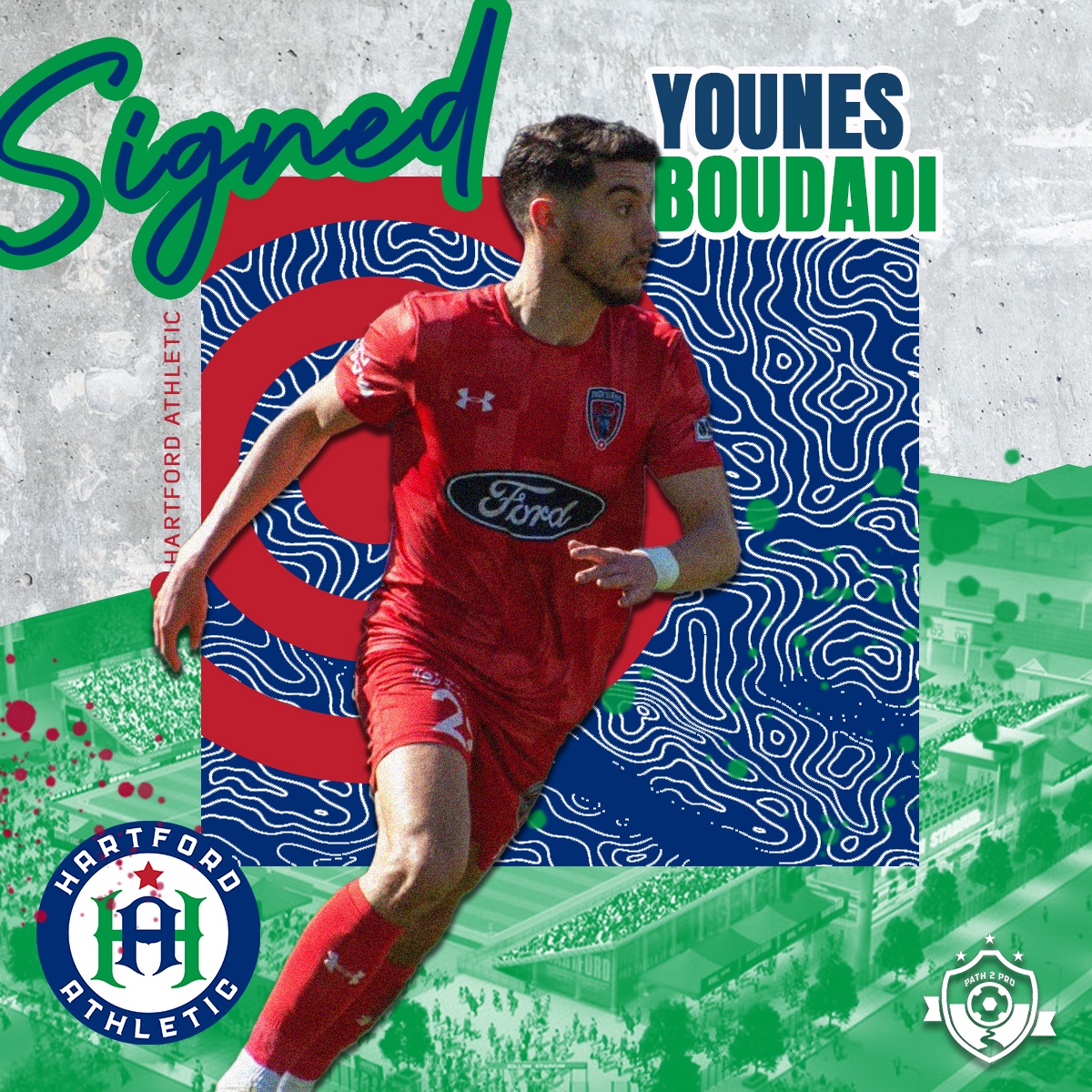 Path2Pro Soccer โข๏ธ (@path2prosoccer) on Twitter photo Congrats to <a href="/YBoudadi_2/">Younes Boudadi</a> on his transfer back to <a href="/hfdathletic/">x - Hartford Athletic</a>!
A top player in <a href="/USLChampionship/">USL Championship</a>, Younes has made 112 appearances since 2020.
Prior to his time in Indy since 2023, Younes played 62 matches for Hartford from 2021-22, earning Defensive POY honors in 2022.
#Path2Pro Congrats to <a href="/YBoudadi_2/">Younes Boudadi</a> on his transfer back to <a href="/hfdathletic/">x - Hartford Athletic</a>!
A top player in <a href="/USLChampionship/">USL Championship</a>, Younes has made 112 appearances since 2020.
Prior to his time in Indy since 2023, Younes played 62 matches for Hartford from 2021-22, earning Defensive POY honors in 2022.
#Path2Pro