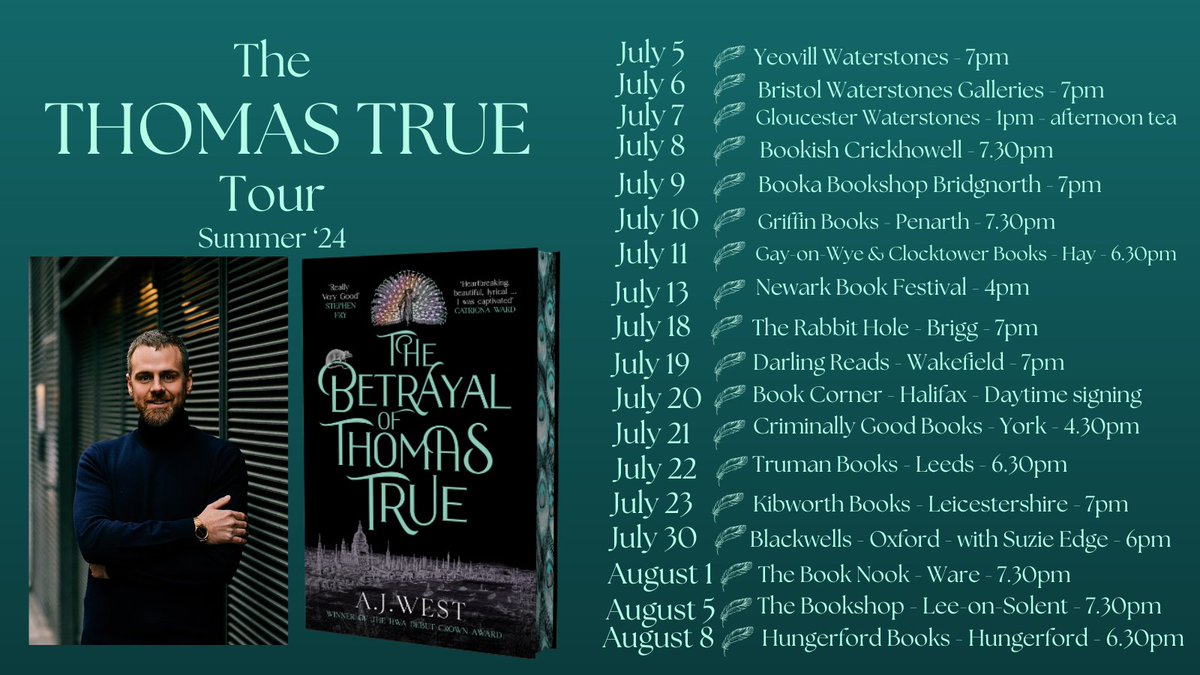buzzalan65's tweet photo. I woke up this morning with an email from @GoldsboroBooks that the new book by @AJWestAuthor - The Betrayal of Thomas True - was available for order! I couldn't get to the computer fast enough! Book ordered - and now the wait begins in earnest!  Congrats to Mr. West! #ThomasTrue https://t.co/wG4GDlUsNk