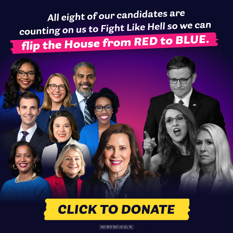 gretchenwhitmer's tweet photo. We CAN win back the House majority, but first, we need to defend our endorsed House candidates running in some of the toughest races in the country. 

Will you pitch in $8 — a dollar for each endorsed candidate — so we can help them win reelection?