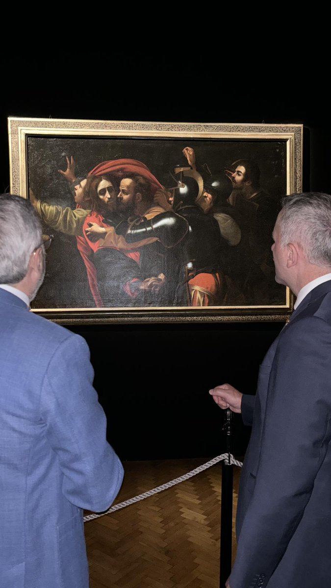 Arte quale volano di sviluppo della cooperazione istituzionale europea. Ieri ospite d’onore della Mostra “La presa di Cristo” del Caravaggio, l’Ambasciatore della Macedonia del nord in Italia S.Ecc. Vesel Memedi #arte #caravaggio #cultura
