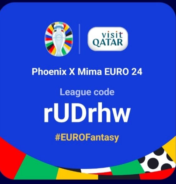 Phoenix Eleven (@phoenixeleven11) on Twitter photo Yg msih ada slot Liga Fantasy Euro ayo rame2 gabung kesini.
Liga Phoenix Mima Euro 2024.
Reward :
1st : 200k
2nd : 100k
3rd : 50k
Syarat join :
Follow akun X
<a href="/abimima_/">alfakemal 🇮🇩</a>
<a href="/PhoenixEleven11/">Phoenix Eleven</a>
<a href="/LigaBRFI/">Battle Royale FPL Indonesia</a>
Like & RT
Tulis nama tim dan manager di replay
Ditunggu sampai Kick off MD2 Yg msih ada slot Liga Fantasy Euro ayo rame2 gabung kesini.
Liga Phoenix Mima Euro 2024.
Reward :
1st : 200k
2nd : 100k
3rd : 50k
Syarat join :
Follow akun X
<a href="/abimima_/">alfakemal 🇮🇩</a>
<a href="/PhoenixEleven11/">Phoenix Eleven</a>
<a href="/LigaBRFI/">Battle Royale FPL Indonesia</a>
Like & RT
Tulis nama tim dan manager di replay
Ditunggu sampai Kick off MD2
