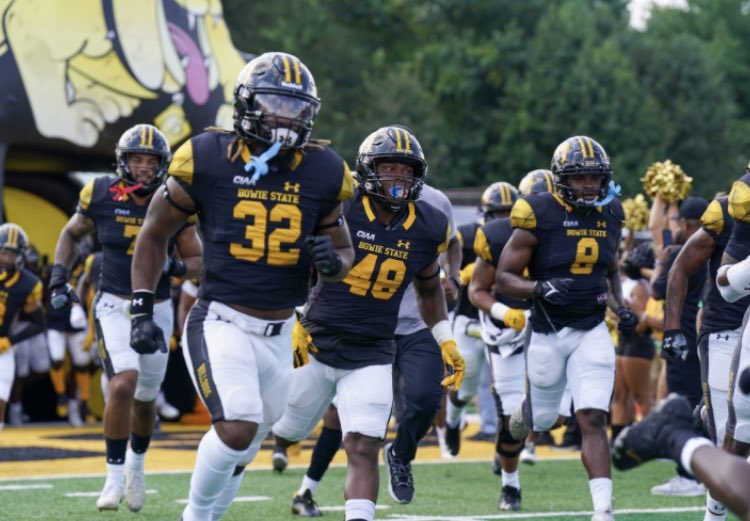 Excited to compete at <a href="/bowiestatefb/">BOWIE STATE FOOTBALL 🏈</a> TMR!!! Can’t wait to be back on campus. <a href="/CoachK_Jackson/">Kyle Jackson</a> <a href="/CoachKJack/">Kyle Jackson</a> <a href="/CoachP_eterson/">Coach P 🍎🏈📚🎓CoachesHelpingCoaches</a> <a href="/FlintHillFball/">Flint Hill Football</a>