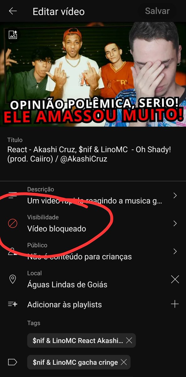 icaro_d_s's tweet photo. Alguem consegue fazer chegar no meu mano akashi? Manda pra ele
Pego direitos autorais o react
#akashicruz #OhShady #react #snif #LinoMC #Snif #OhShadyAkashiCruz #AkashiCruzOhShady #jouninreact #jounin #jouninakashicruz #artistaindependente #artistaindependiente https://t.co/jSRTW2ayfB
