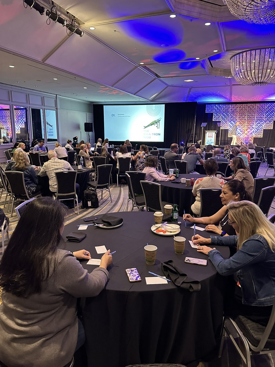 FICP's tweet photo. โWhere do you get your ideas from?โ Scott Dikkers shares the secret sauce to generating creativity as we close out #EdForum24 ๐ก https://t.co/Fnfr3CIpdB