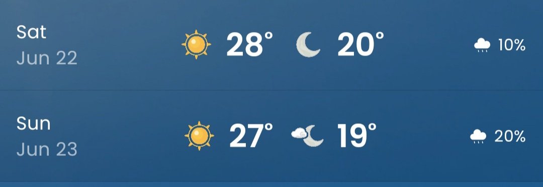 VE3GTM's tweet photo. Geez!
The WX for next weekend's #ARRLFD #RACFD is looking great!
82°F days, 68° nights.
Still kinda early to be sure.
#hamradio https://t.co/vM34xyci4o