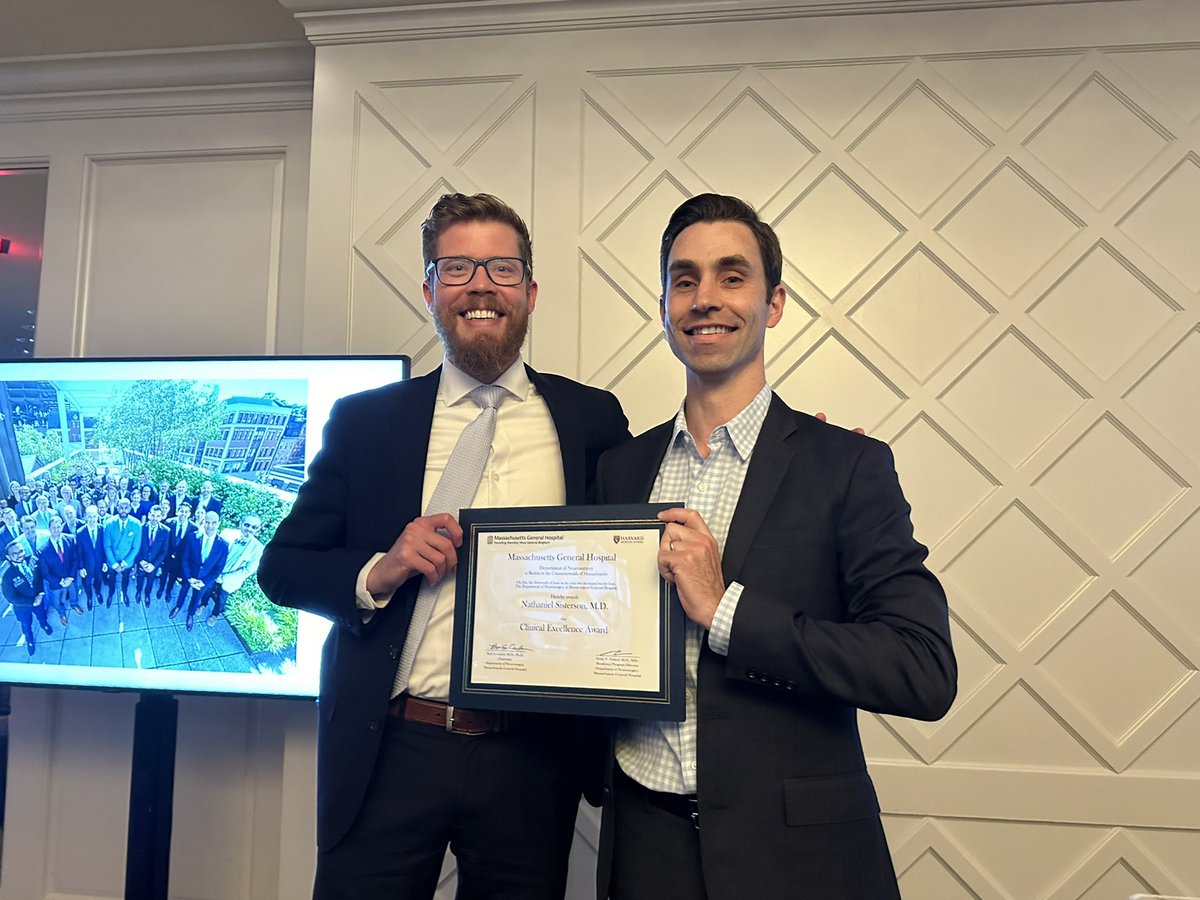 MGHNeurosurgResidency (@mghnsresidency) on Twitter photo Our resident awards! Our APD, Dr. Stapleton, <a href="/cstapletonMD/">Christopher Stapleton</a> presenting the Clinical Excellence Award to Dr. Nathan Sisterson <a href="/ndsisterson/">Nathaniel D. Sisterson</a> 👏 👏 👏 Our resident awards! Our APD, Dr. Stapleton, <a href="/cstapletonMD/">Christopher Stapleton</a> presenting the Clinical Excellence Award to Dr. Nathan Sisterson <a href="/ndsisterson/">Nathaniel D. Sisterson</a> 👏 👏 👏