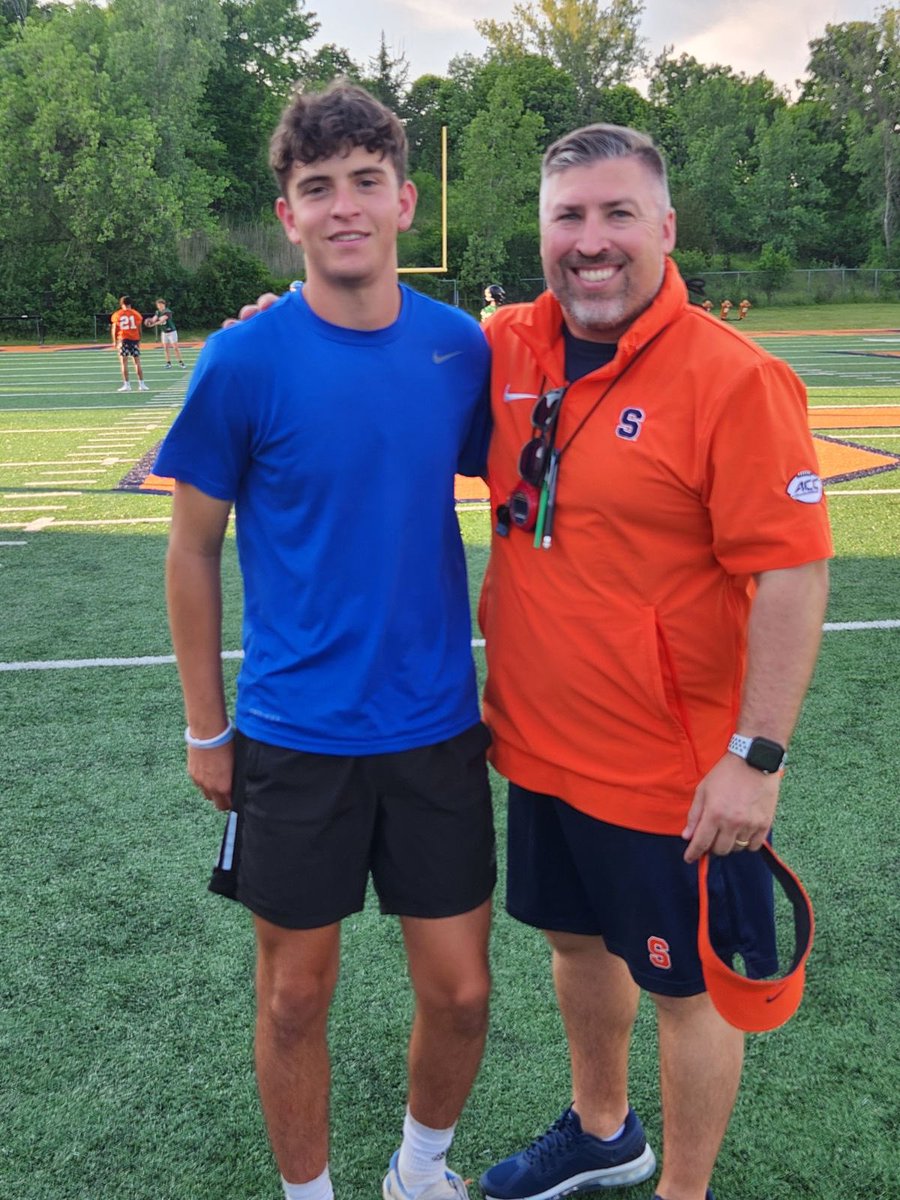 StephenGon30054's tweet image. Blessed and honored by God to be able  to visit @CuseFootball. Thank you @CoachVollono and @CoachWCoale for the tour of the football facility. Had a great day of kicking. Went 6/6 on live snaps longest of 52.@FranBrownCuse @DanOrnerKicking @MattWogan6 @CardinalPrideFB