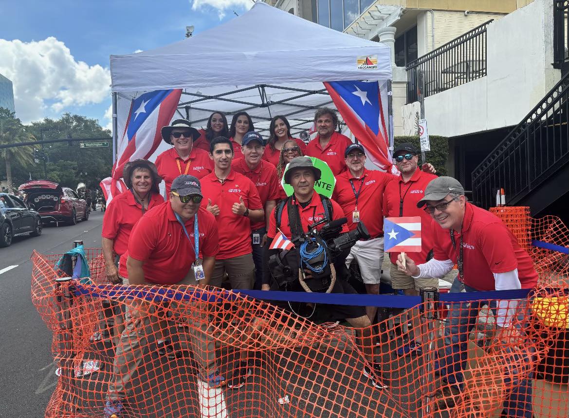 Proud to award 5 local students $2,000 scholarships each in partnership with the Puerto Rican Parade and Festival. Presented by WFTV/WRDQ VPGM Paul Briggs and Morning News Anchor Kirstin Delgado. #WeAreCMG
