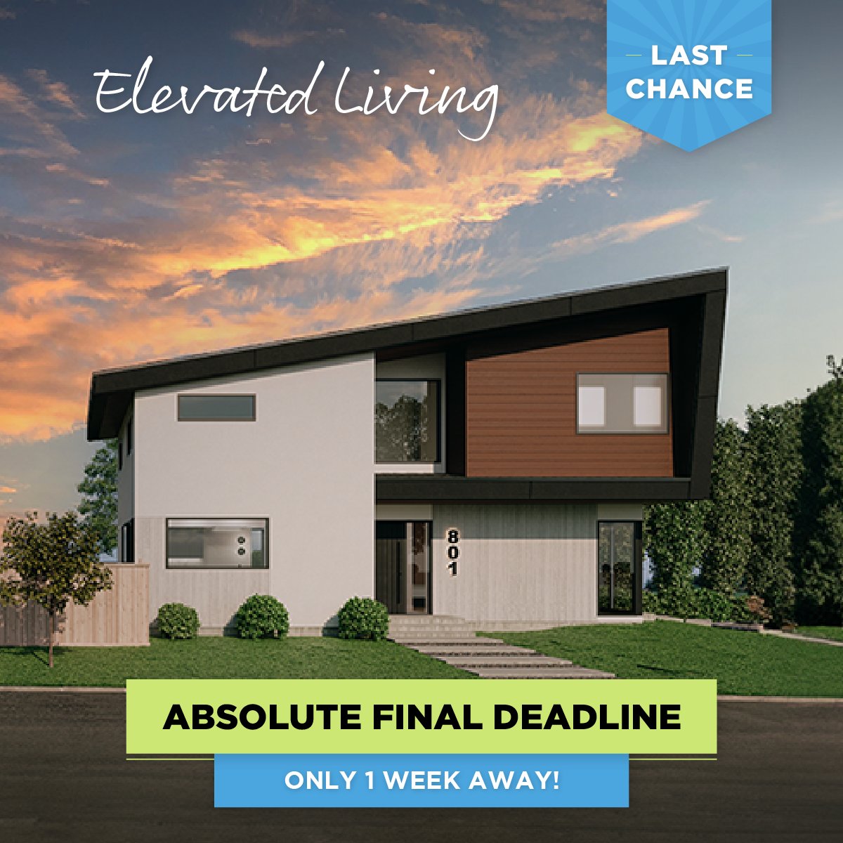 It’s the FINAL COUNTDOWN 🎶⏳ The Absolute Final Deadline is only ONE week away!🤯

🎟️ Be in to WIN a chance to transform your future before it’s too late!
Buy tickets 🔗 KinsmenHomeLottery.com