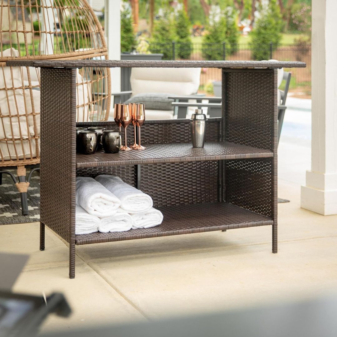 FlashFurniture's tweet photo. 🌟 Make hosting easy with our Marco bar counter table! 🍸 With 2 shelves for all your favorite spirits, this stylish and functional piece will be the centerpiece of every gathering.🥂
.
.
.
.
.
#flashfurnitre #bartable #barcountertable #summerentertaining #summerparty https://t.co/w3pd8fQHW0