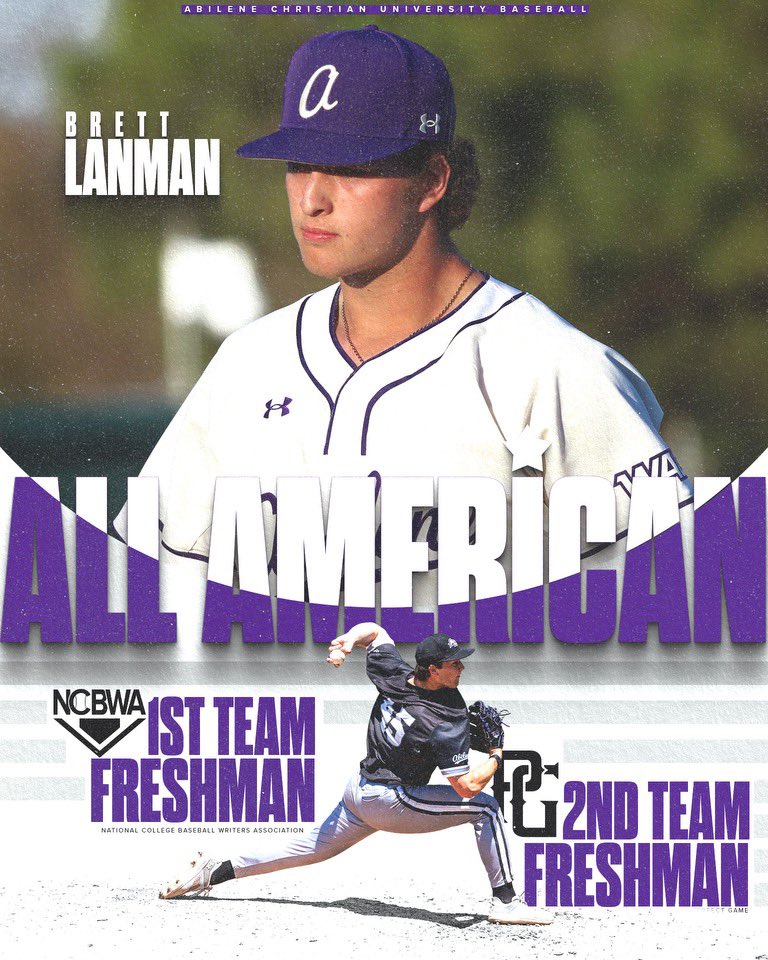 Brett Lanman 🤝 𝐀𝐥𝐥 𝐀𝐦𝐞𝐫𝐢𝐜𝐚𝐧. 

What a year in the Big Country by the Freshman. 

Congrats, <a href="/BrettLanman/">Brett Lanman</a>. 

#ATO | #GoWildcats