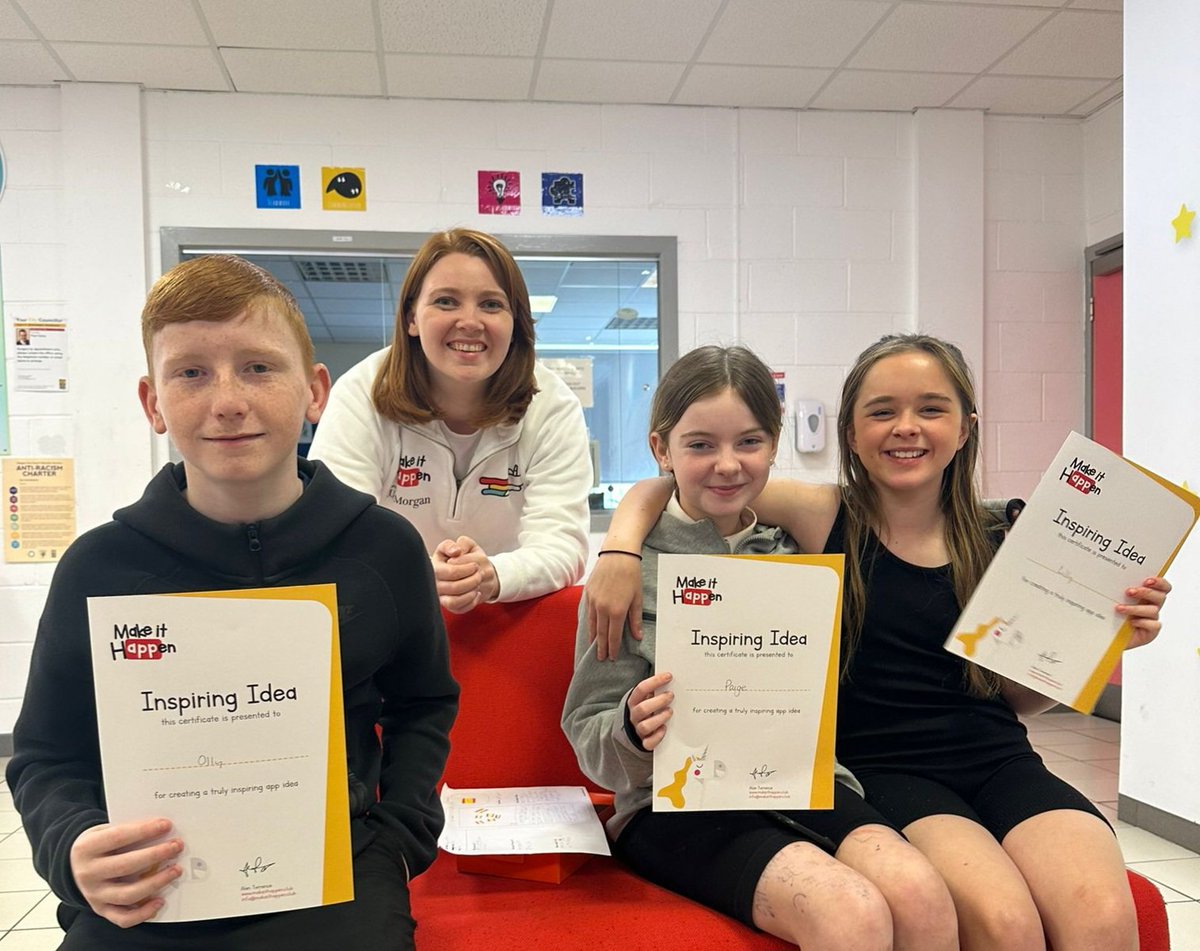 Congratulations to our winner and runners up in the 'Design an App' Competition. Thanks to  @MakeItHappen for introducing our pupils to a world of coding.

We are proud to be the first Glasgow secondary school to enter. Winner's app is now live.
<a href="/DHSBizEdandHE/">DHS Business Ed and Home Economics</a> 
<a href="/drumchapelhigh/">Drumchapel High</a>