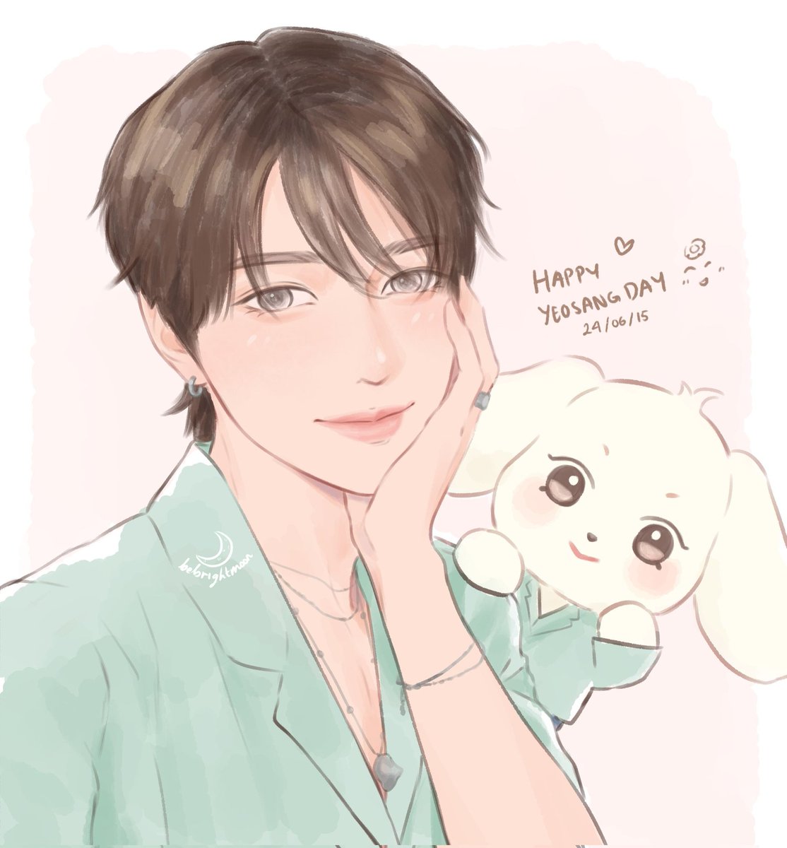 Happy Yeosang Day!! 🐶💖

#햇살의_온기를_닮은_여상이의날 #LiketheSunshineYeosang
#VoiceofStarsYeosangDay #ATEEZfanart