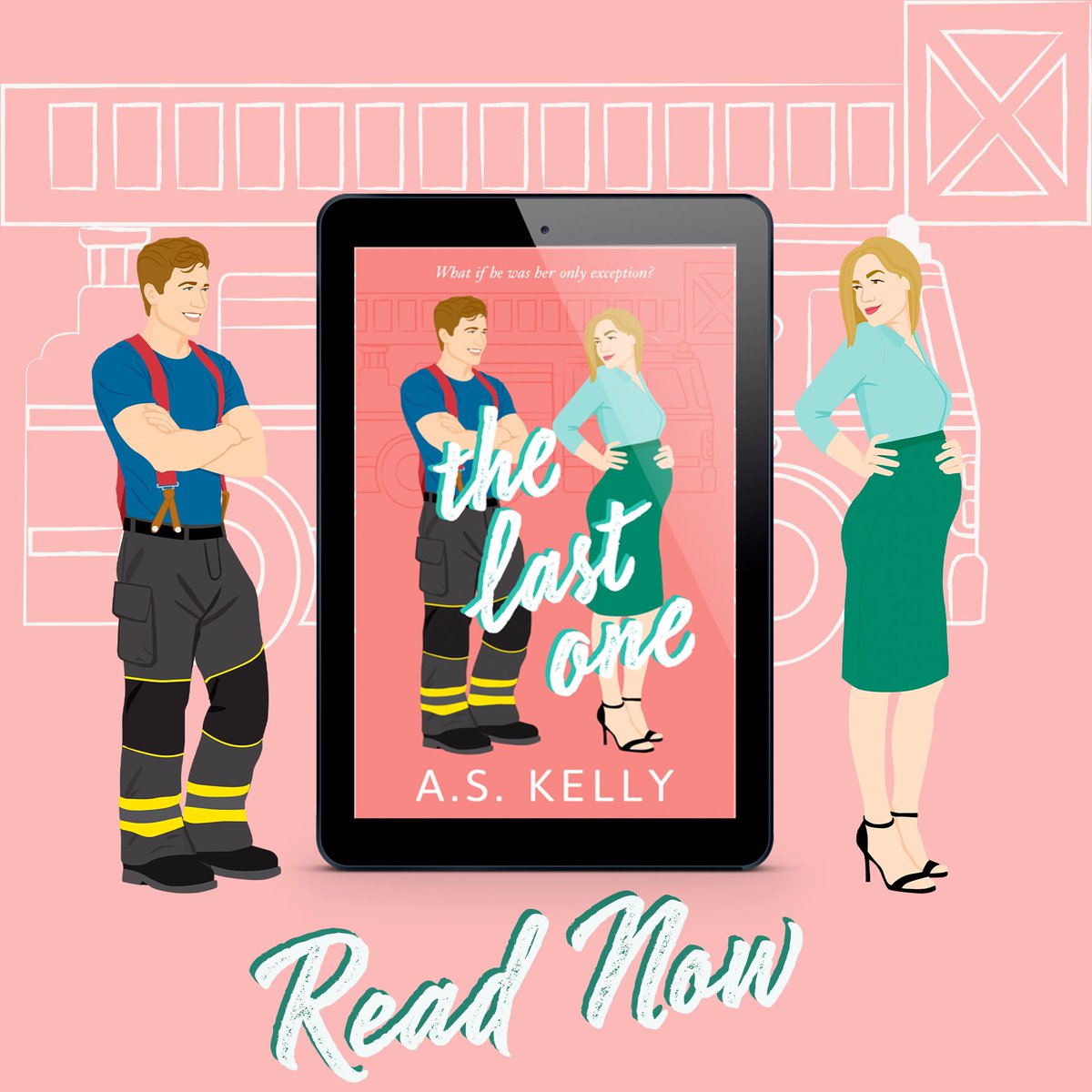Their differences seem insurmountable; but when something unexpected binds them together, they’re forced to make a decision. 
Will they stay? Or will they run?

Meet Anya and Owen in The Last One! 🚒👠

📚 books2read.com/thelastone-ask…

#RomCom #SummerReading #BookCommunity