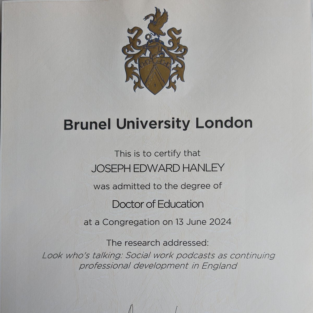 It is now officially official! 🎓🩺