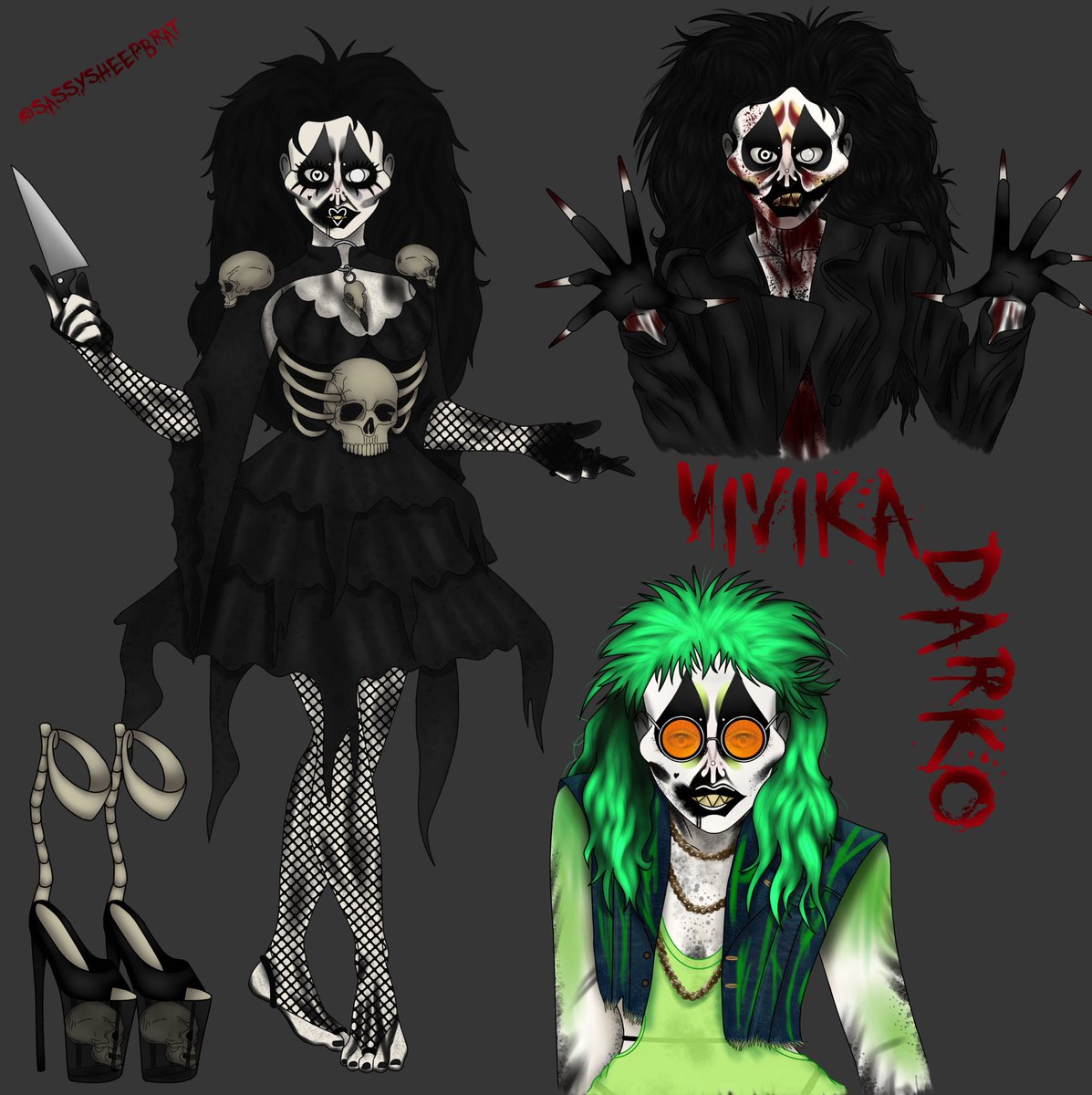 BELLSOFHELLFIRE's tweet image. After two weeks the drawing is finally finished ; it was fun drawing the different poses . I definitely had fun designing an outfit for Viv

#PLEASEDONTMAKEME