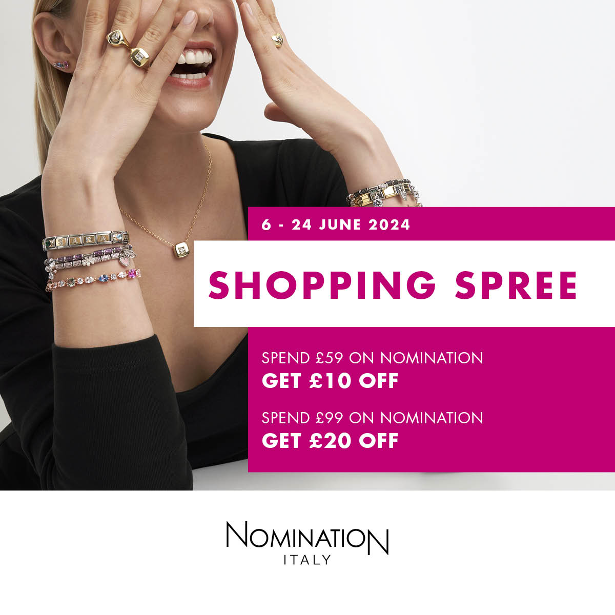 ForumJewellers's tweet photo. NOMINATION OFFER! Ends 24th June 2024.
https://t.co/6ORC1bs4jD
#NOMINATIONITALY #ONEFORMEONEFORYOU
#COMPOSABLEBRACELET #NOMINATIONBRACELET
#jewellery #bracelet https://t.co/EqhbMyh75N